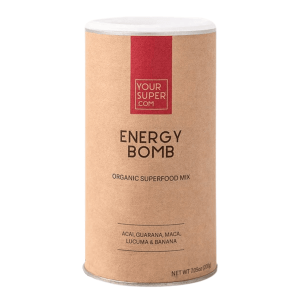 your super, energy bomb, énergie, smoothie mix