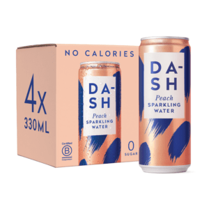 DASH Peach, Multipack, Sparkling water